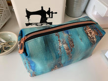 Load image into Gallery viewer, Boxy Pouch Kit - Gold and Turquoise