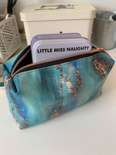 Load image into Gallery viewer, Boxy Pouch Kit - Gold and Turquoise