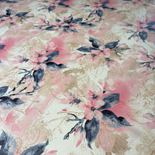 Load image into Gallery viewer, Floral with Gold Custom Print VINYL (Knit)