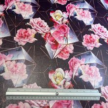 Load image into Gallery viewer, Pink Floral and Crystals Custom Print VINYL (Knit)