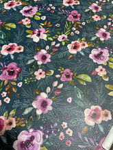 Load image into Gallery viewer, Teal Forest Flowers Custom Print VINYL (Knit)