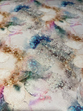 Load image into Gallery viewer, Gold Silver Blue Glitter Custom Print VINYL (Woven)