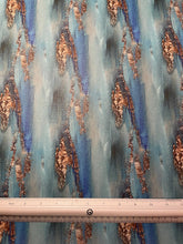 Load image into Gallery viewer, Blue Gold Foil Custom Print VINYL (Woven)