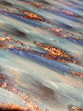 Load image into Gallery viewer, Blue Gold Foil Custom Print VINYL (Woven)