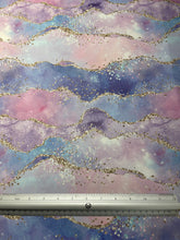 Load image into Gallery viewer, Waves Glitter Gold Custom Print VINYL (Woven)