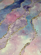 Load image into Gallery viewer, Waves Glitter Gold Custom Print VINYL (Woven)