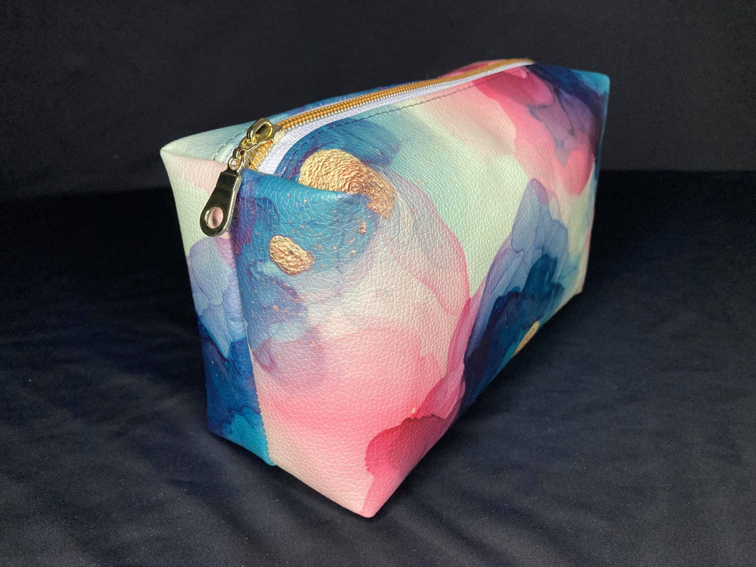 Boxy Pouch Kit - Orange Green Gold