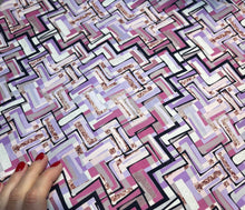 Load image into Gallery viewer, Fun Pink Shade Maze Custom Print 100% Cotton

