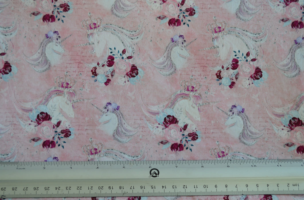 Pink Unicorns Custom Print 100% Cotton