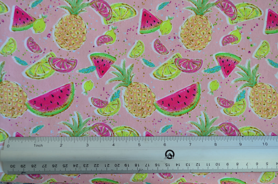Fruit Salad Custom Print 100% Cotton