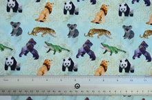 Load image into Gallery viewer, Safari Animals Custom Print 100% Cotton
