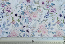 Load image into Gallery viewer, White Floral Custom Print 100% Cotton
