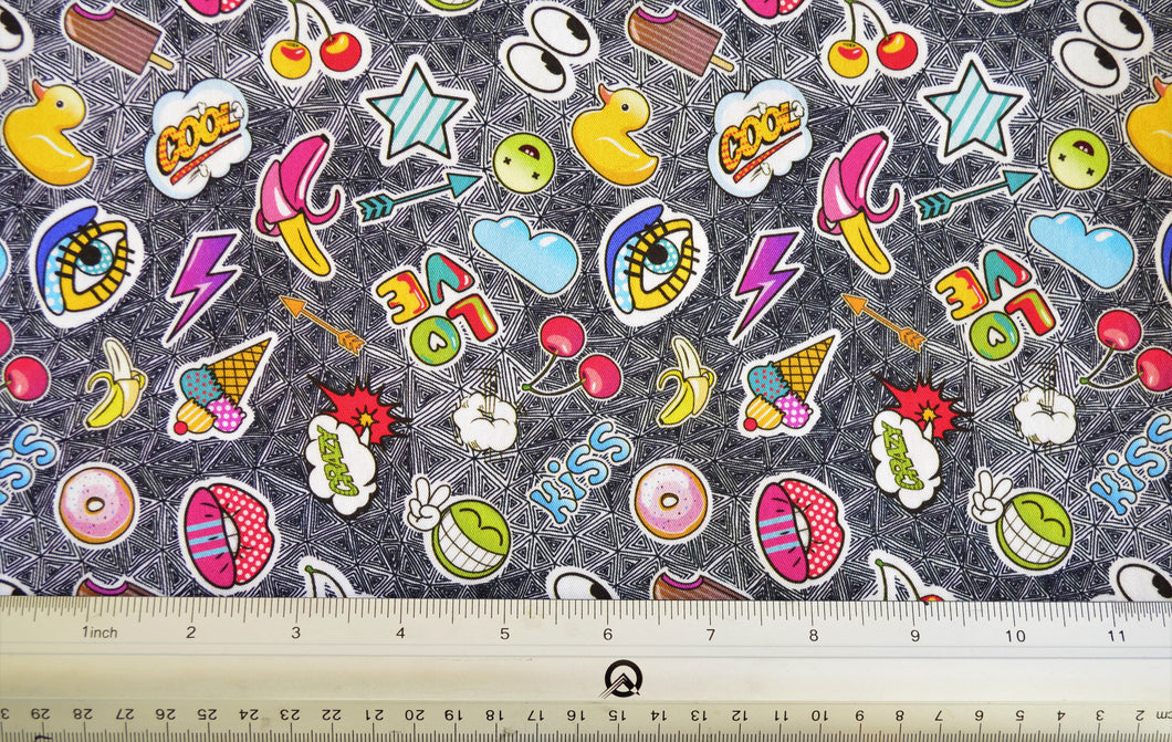 Sticker Fun Custom Print 100% Cotton