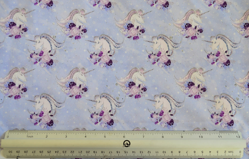 Purple Unicorn Custom Print 100% Cotton