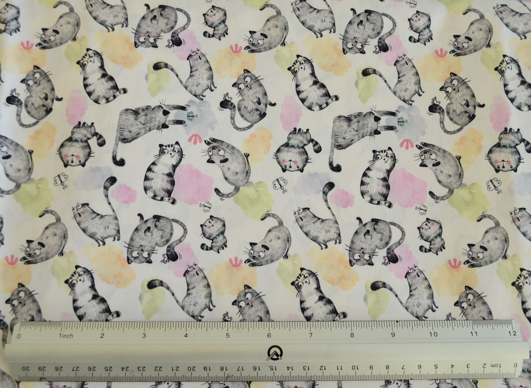 Cat  Custom Print 100% Cotton