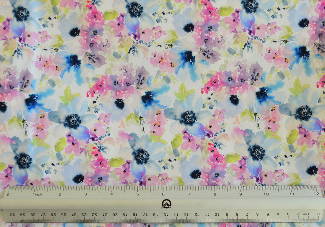 Field of Flowers Custom Print 100% Cotton