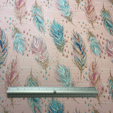 Load image into Gallery viewer, Feathers in Pink Custom Print VINYL (Knit)
