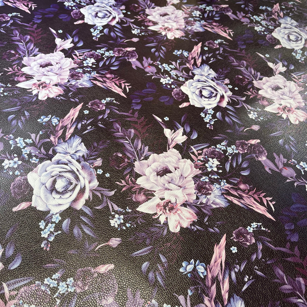 Floral in the Dark Custom Print VINYL (Knit)