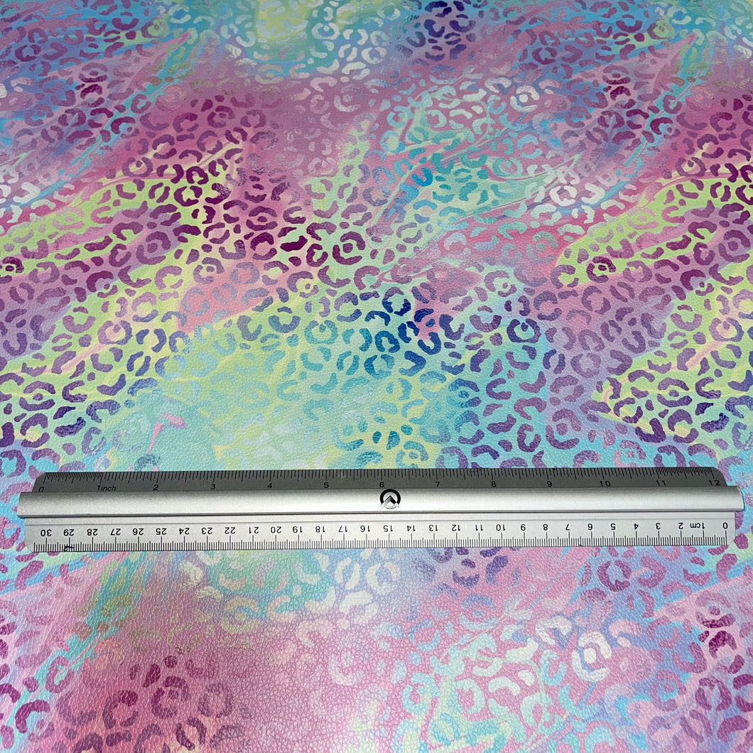 Cheetah Colourful Spots Custom Print VINYL (Knit)