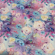 Load image into Gallery viewer, Colourful Floral Ink Custom Print VINYL (Knit)
