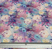 Load image into Gallery viewer, Colourful Floral Ink Custom Print VINYL (Knit)
