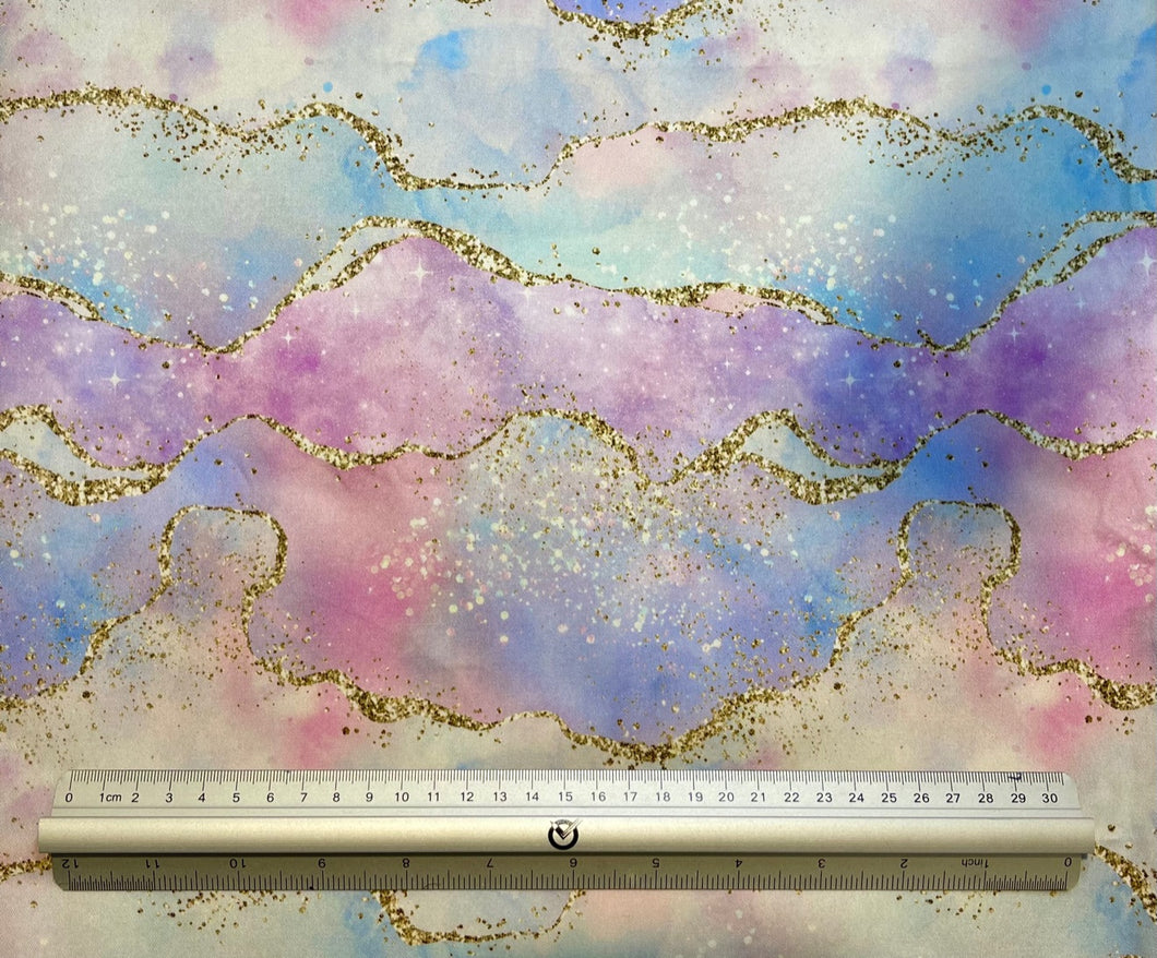Glitter Cotton Candy Custom Print 100% Cotton