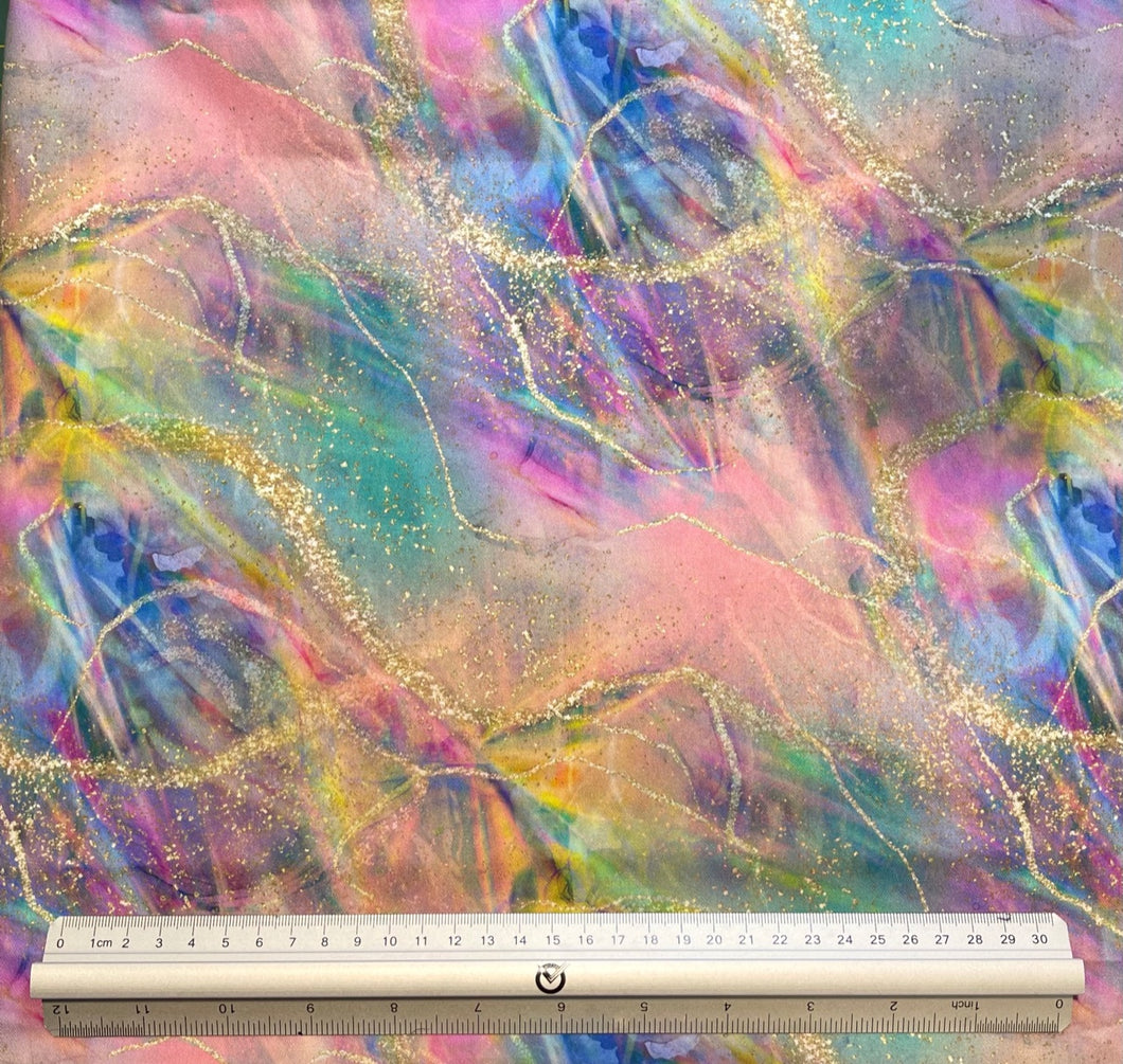 Glitter Colourful Ink Custom Print 100% Cotton