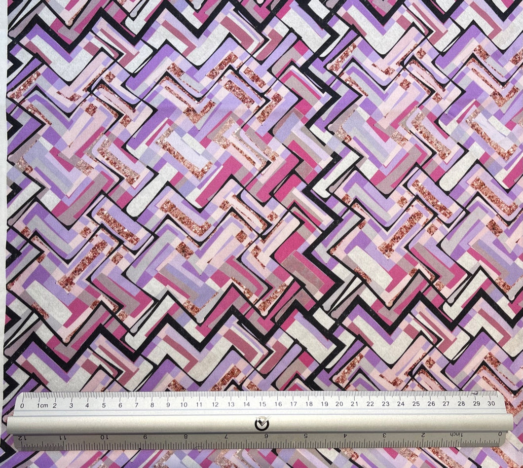 Fun Pink Shade Maze Custom Print 100% Cotton