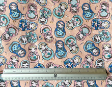 Load image into Gallery viewer, Nesting Russian Dolls - Matryoshkas - Custom Print 100% Cotton
