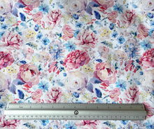 Load image into Gallery viewer, Flowers and Leaves Custom Print 100% Cotton
