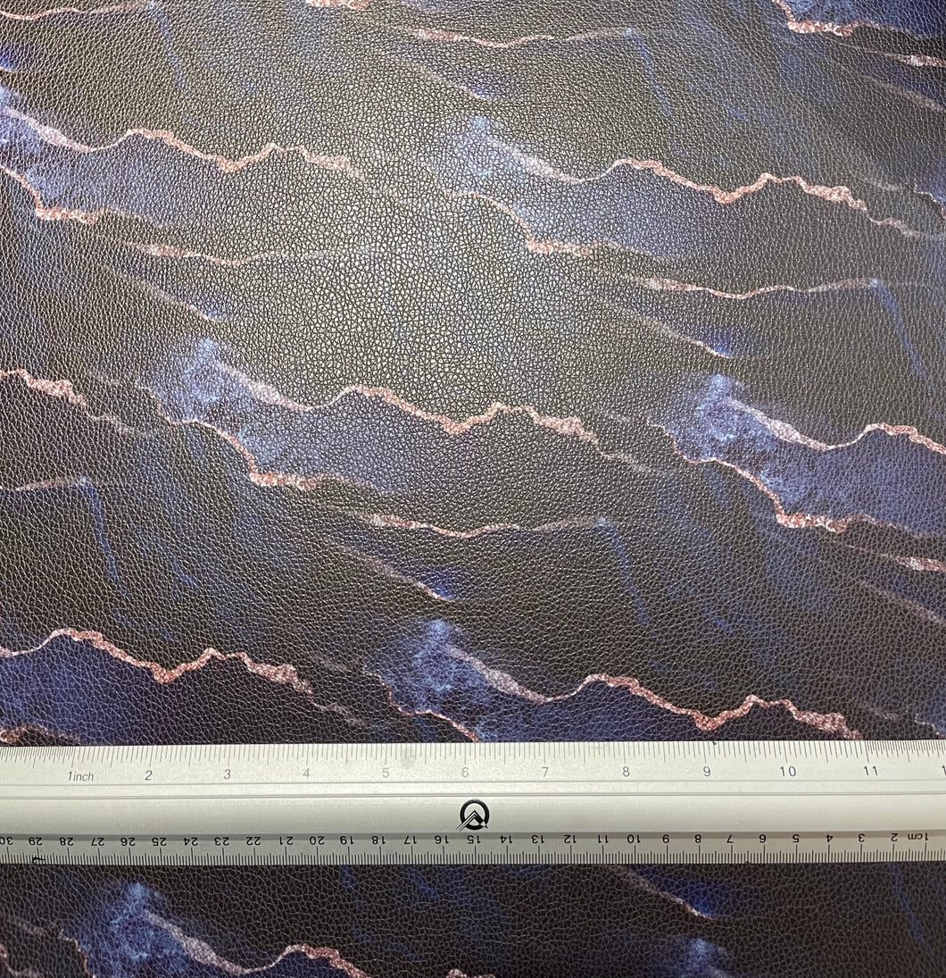 Blue Lightning Custom Print VINYL (Woven)