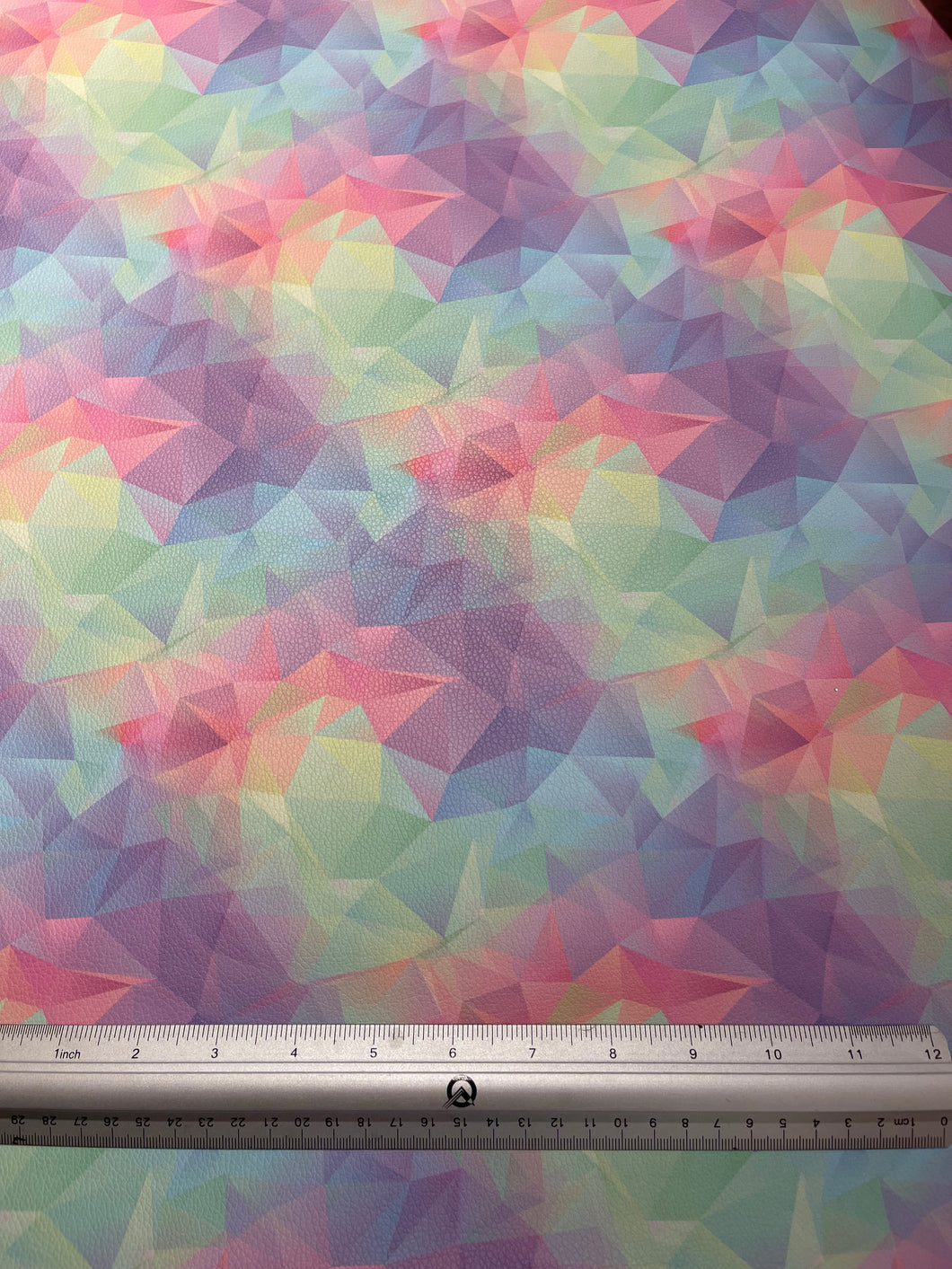 Rainbow Poly Custom Print VINYL (Woven)