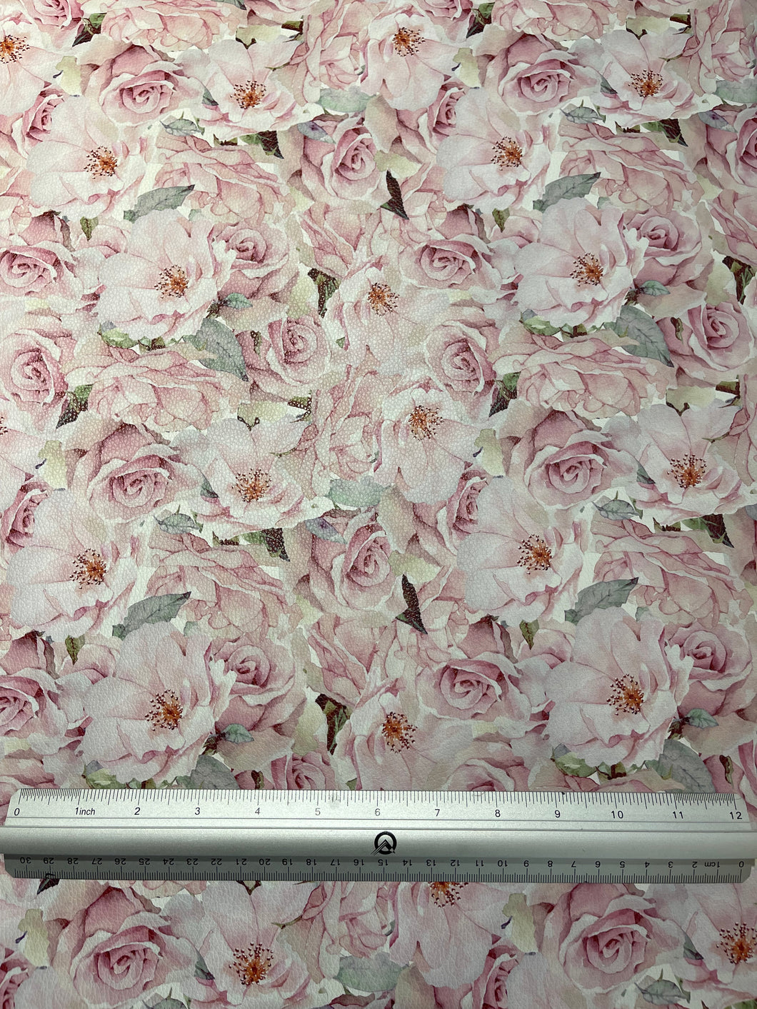 Pink Roses Custom Print VINYL (Woven)