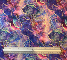 Load image into Gallery viewer, Abalone Glitter Ink Dark Custom Print 100% Cotton
