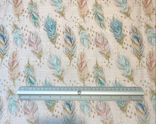 Load image into Gallery viewer, Feathers in Pink Custom Print 100% Cotton
