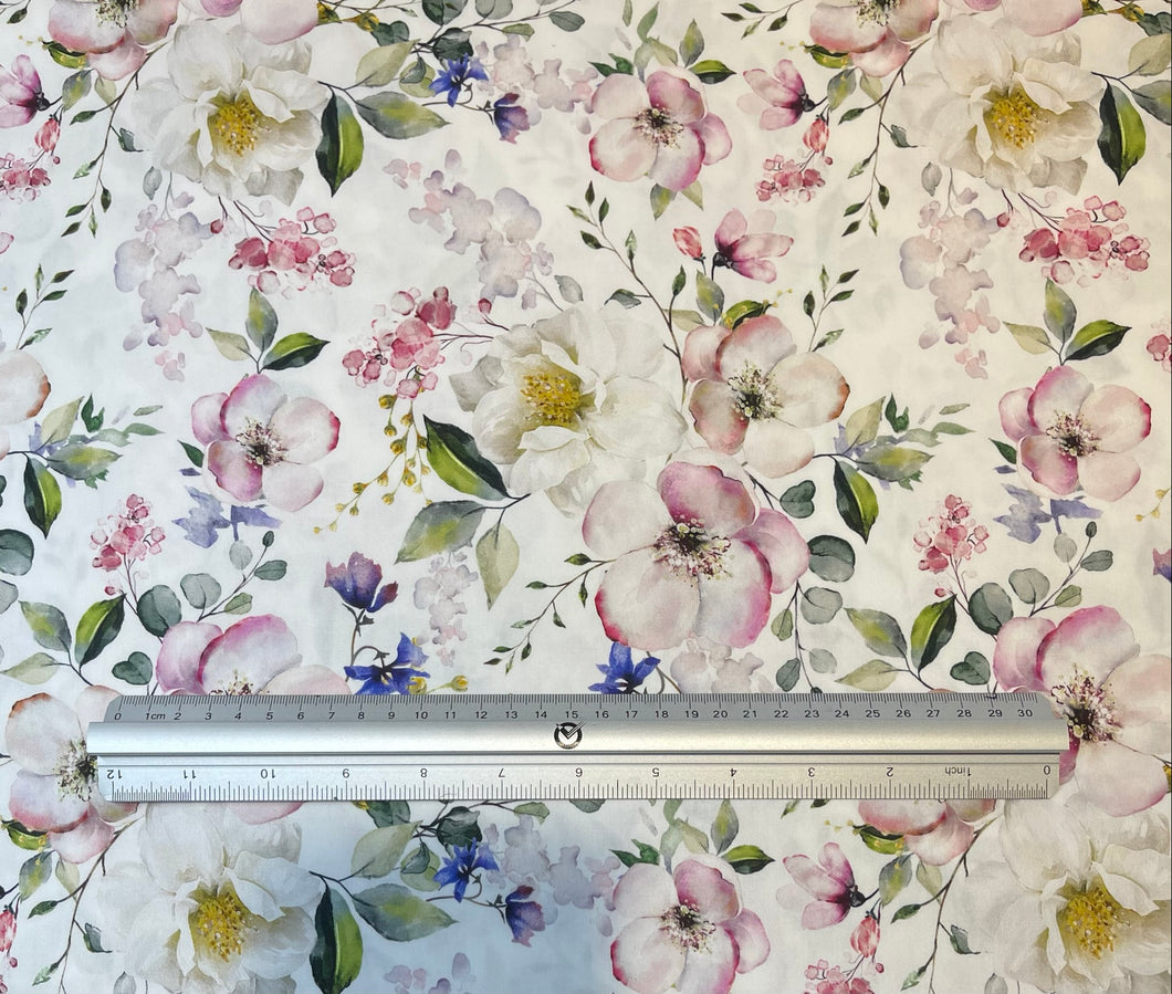 Fancy Floral Custom Print 100% Cotton