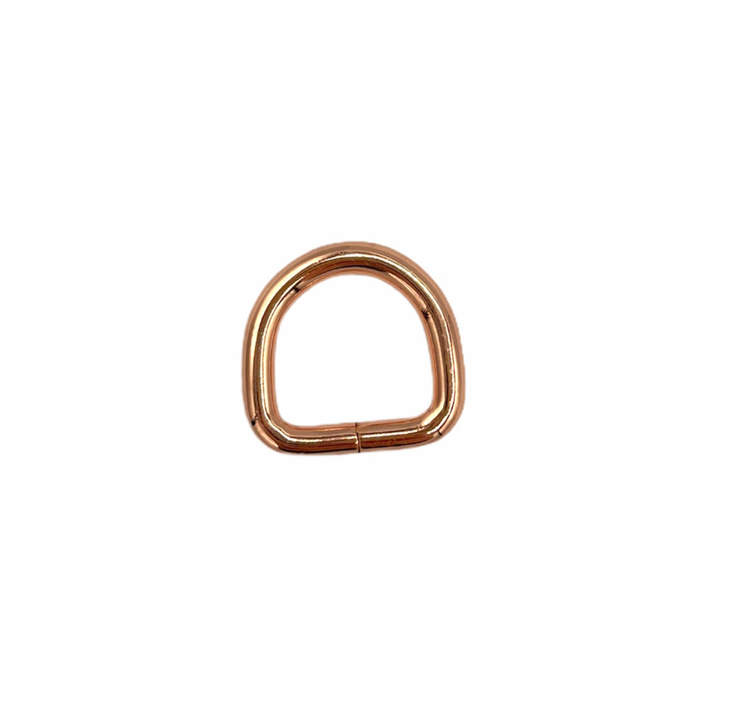 D Rings - Rose Gold/Nickle - 16mm-5/8inch and 20mm-3/4inch