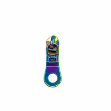 Load image into Gallery viewer, #5 Iridescent Rainbow Donut Zipper Pulls -  For Nylon Zippers
