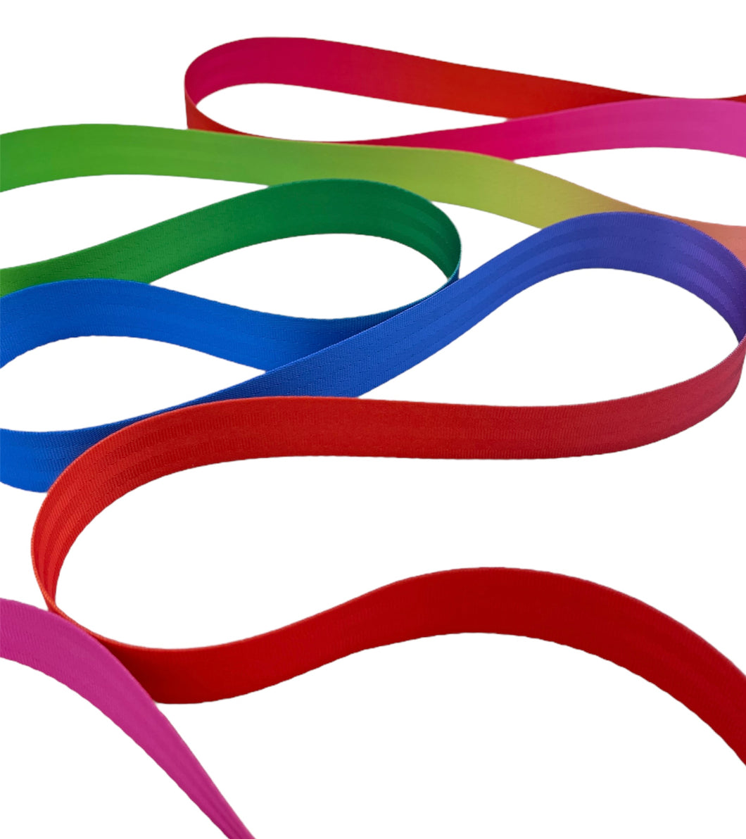 Rainbow Nylon Webbing - 1 inch (26mm)