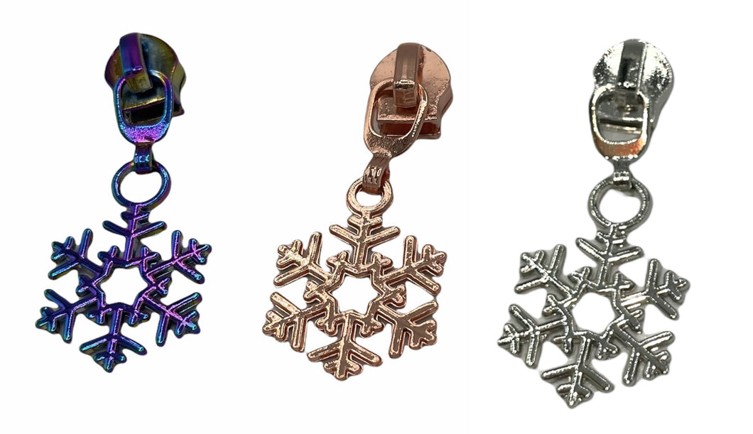 #5 Zipper Pulls Snowflake