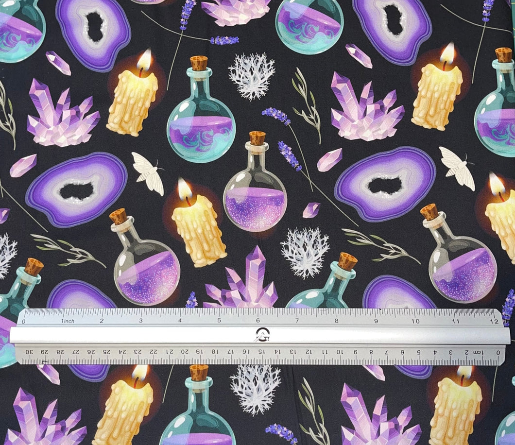 Crystals and Potions Custom Print 100% Cotton