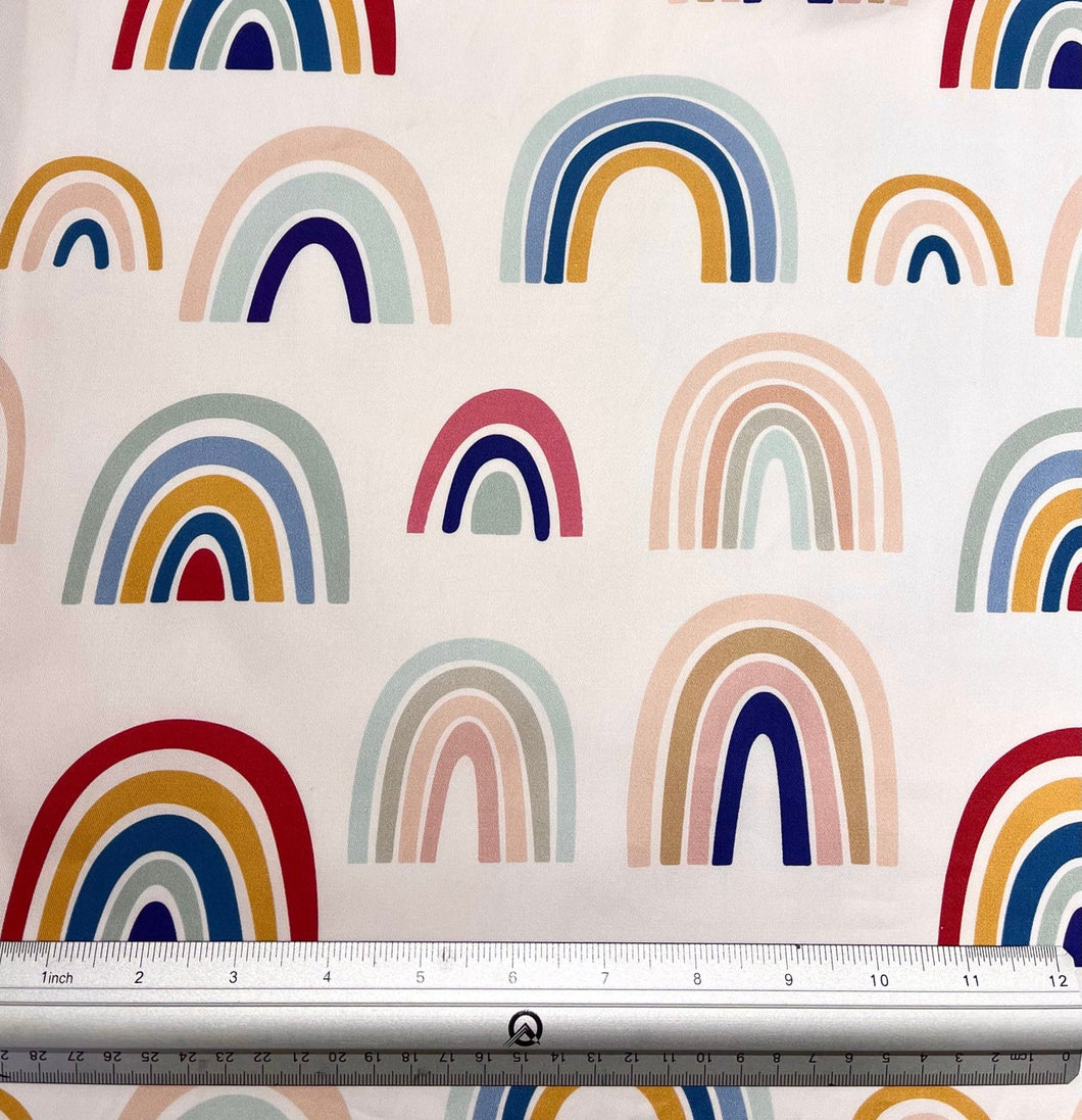 Neutral Rainbows Custom Print 100% Cotton