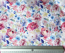 Load image into Gallery viewer, Flowers and Leaves Custom Print 100% Cotton
